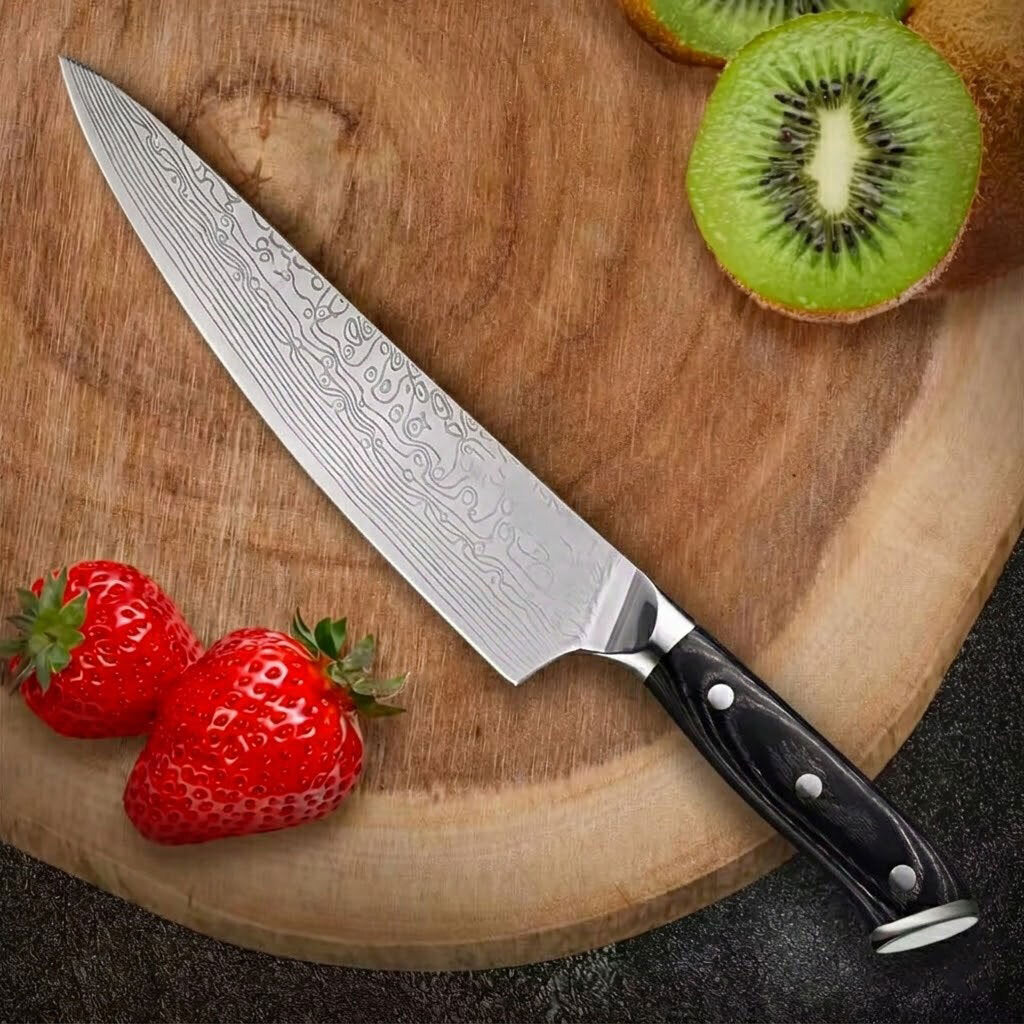 Handgeschmiedetes Damastmesser